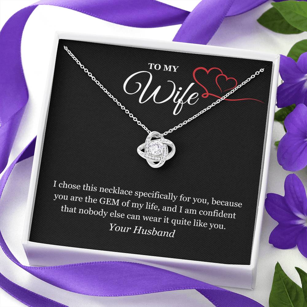 Love Knot Necklace for My Wife