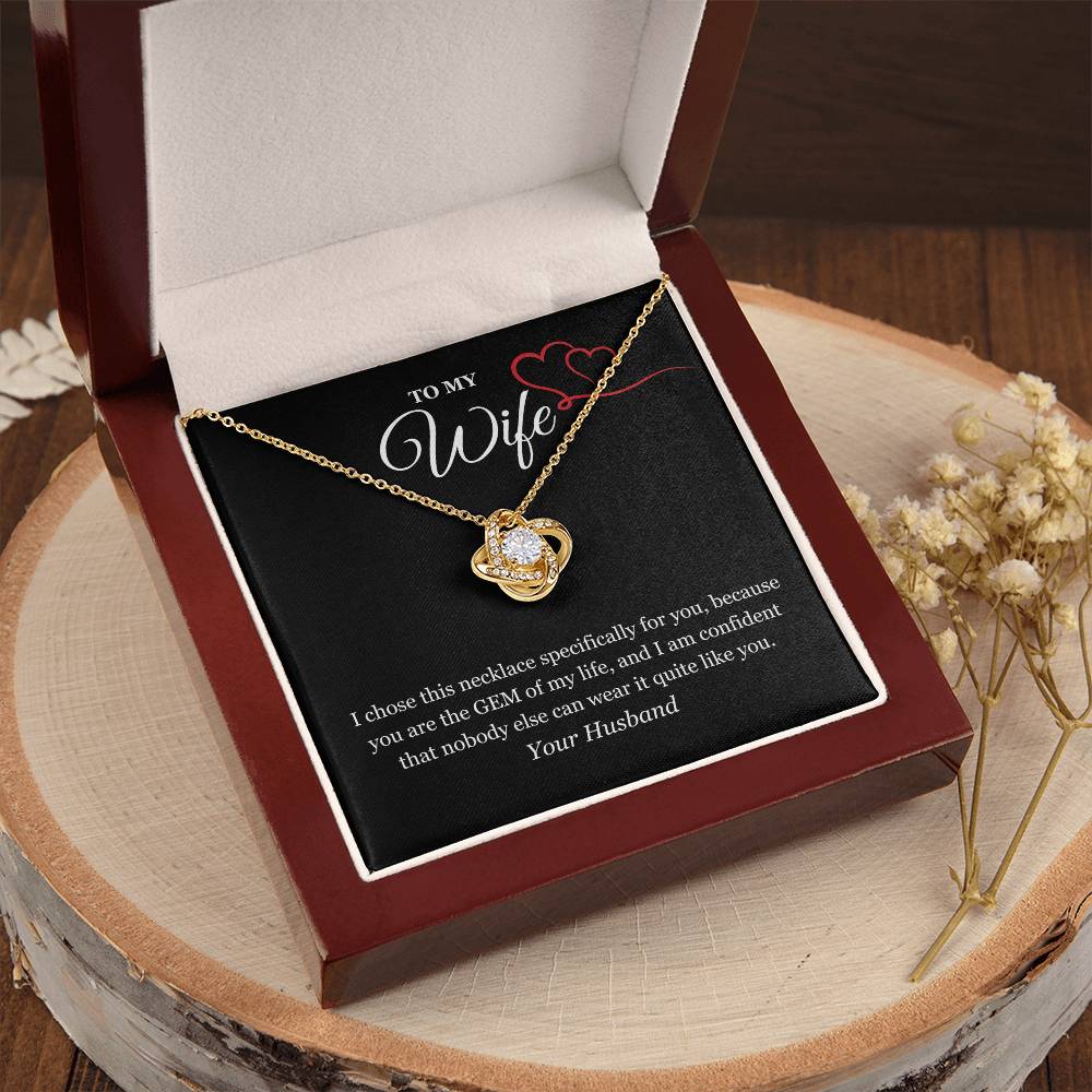 Love Knot Necklace for My Wife
