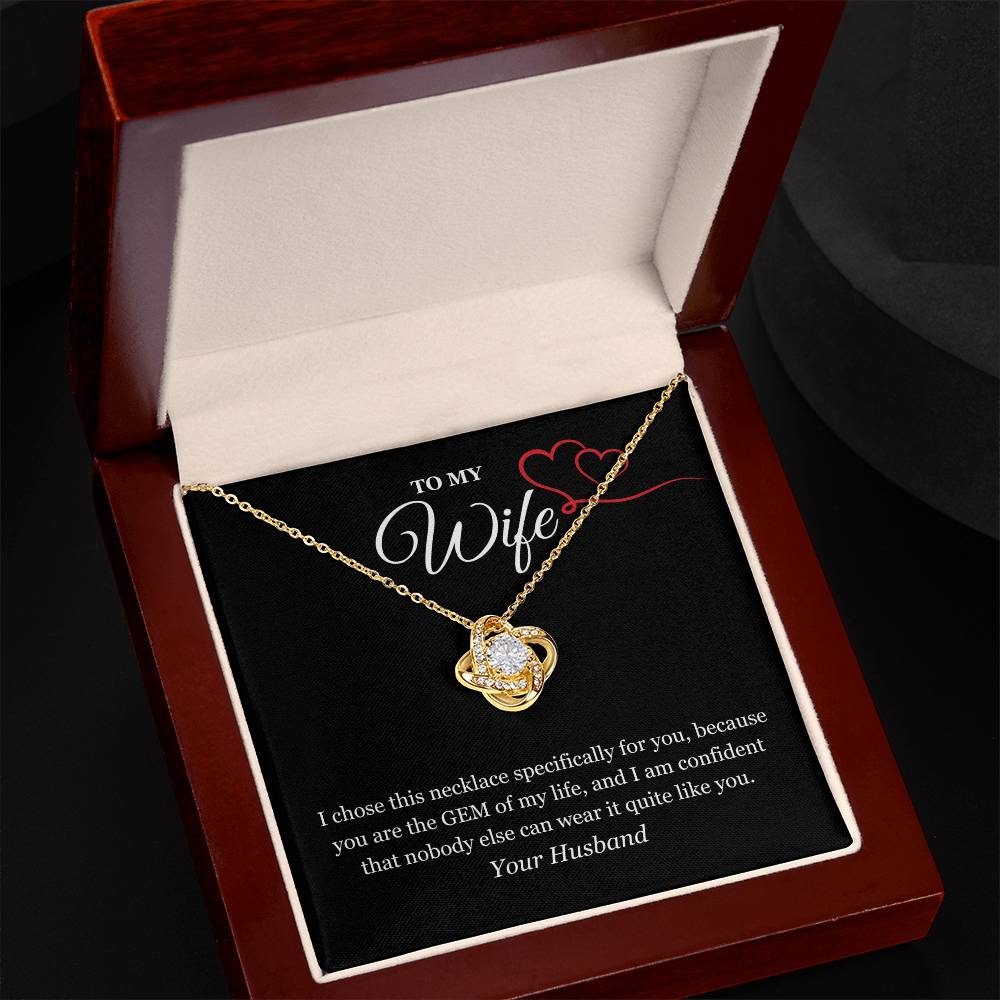 Love Knot Necklace for My Wife
