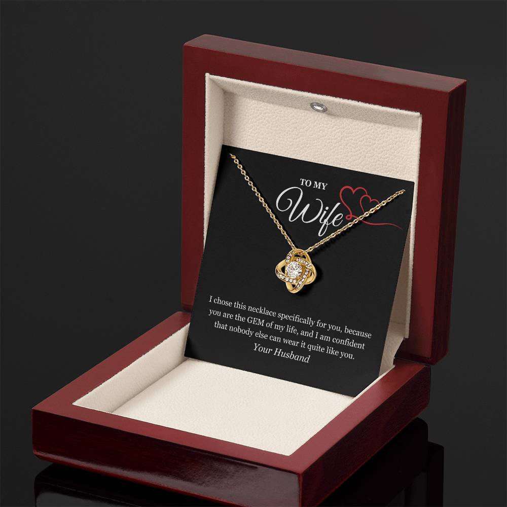 Love Knot Necklace for My Wife