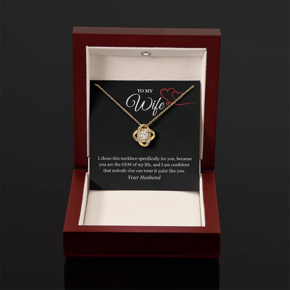 Love Knot Necklace for My Wife