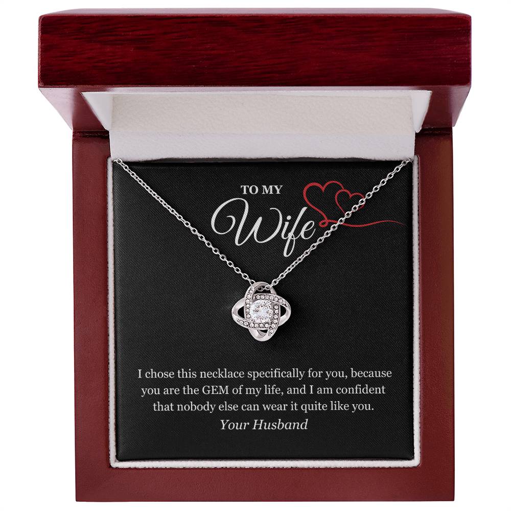 Love Knot Necklace for My Wife