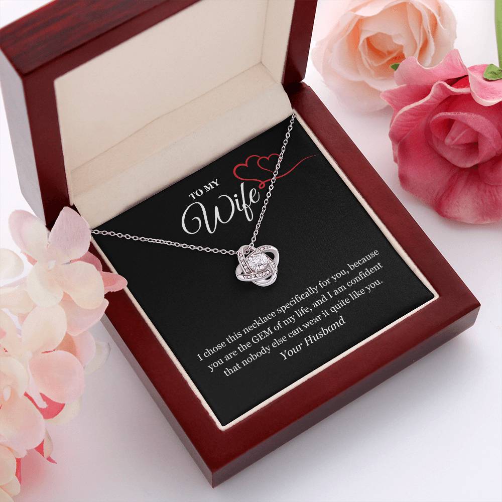 Love Knot Necklace for My Wife
