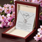 "Parents Heart and Joy" Love Knot Necklace