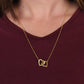 "Sister Love" Interlocking Hearts Necklace