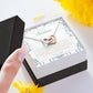 "Sister Love" Interlocking Hearts Necklace