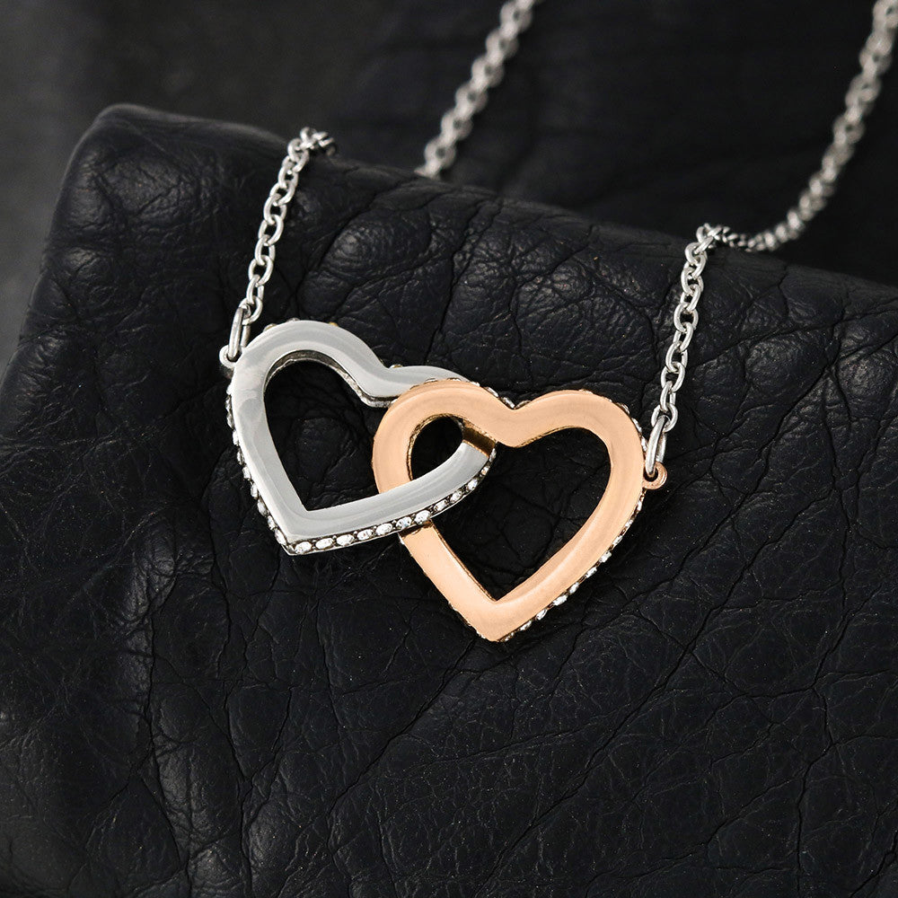 "Sister Love" Interlocking Hearts Necklace