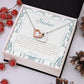 "Sister Love" Interlocking Hearts Necklace