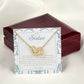 "Sister Love" Interlocking Hearts Necklace