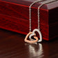 "Sister Love" Interlocking Hearts Necklace
