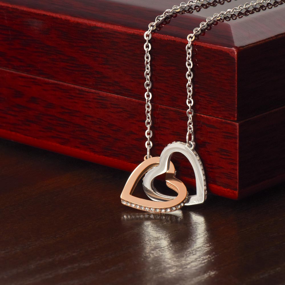 "Sister Love" Interlocking Hearts Necklace