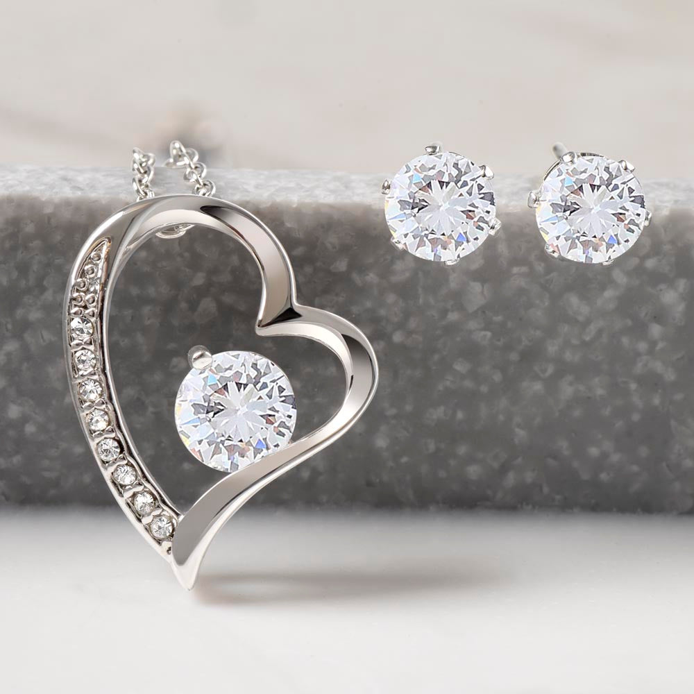 "I Choose YOU" Forever Love Necklace and Earring Set