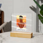"Unbothered" Acrylic Square Plaque