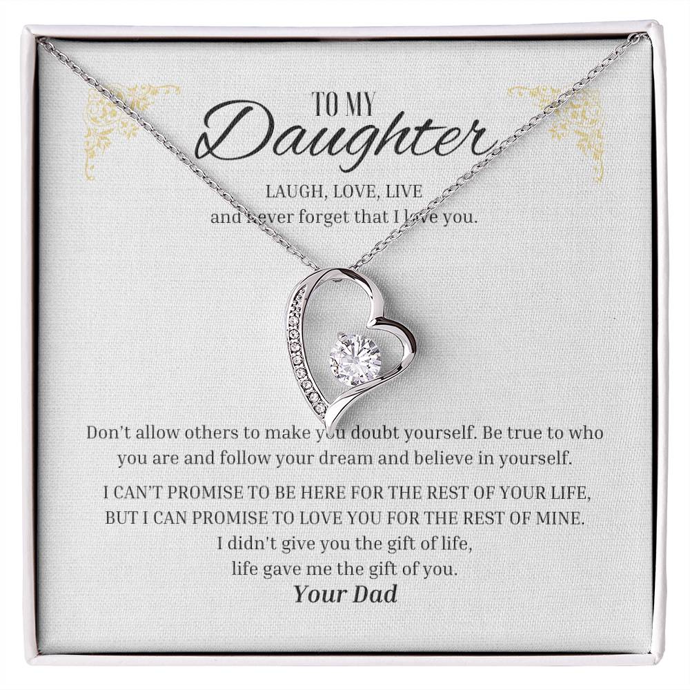 Forever Love "Laugh, Love, Live - From Dad" Necklace