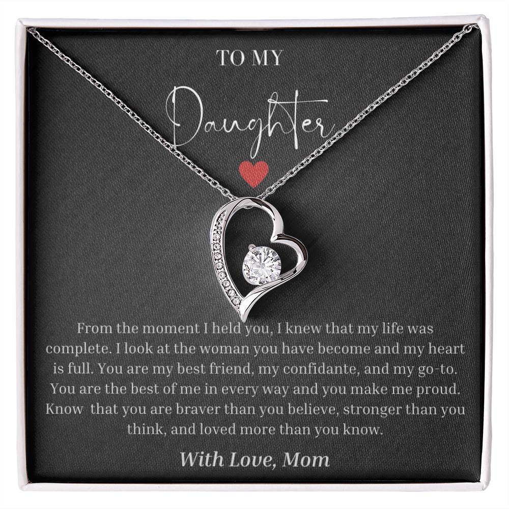 "To My Daughter" Forever Love Necklace
