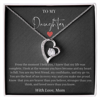"To My Daughter" Forever Love Necklace
