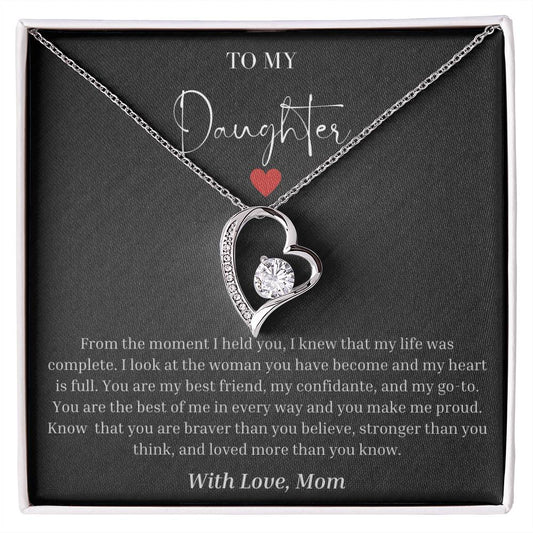 "To My Daughter" Forever Love Necklace
