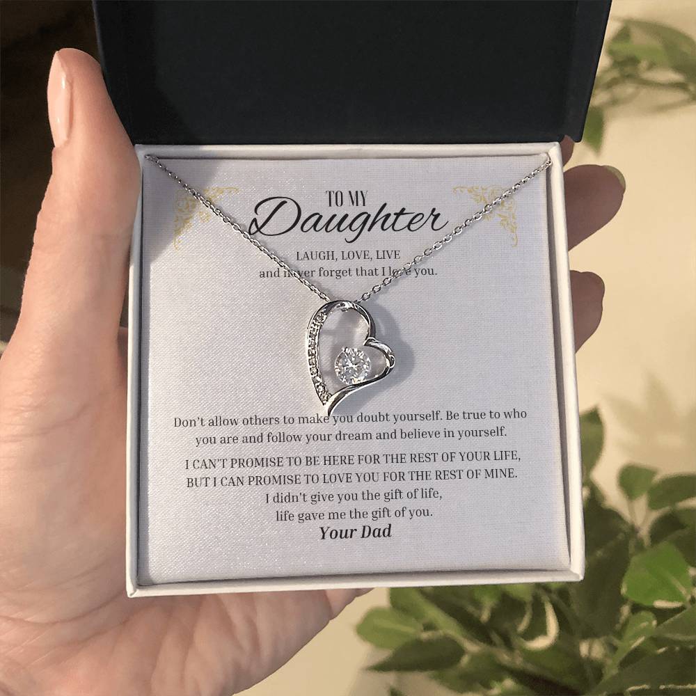Forever Love "Laugh, Love, Live - From Dad" Necklace