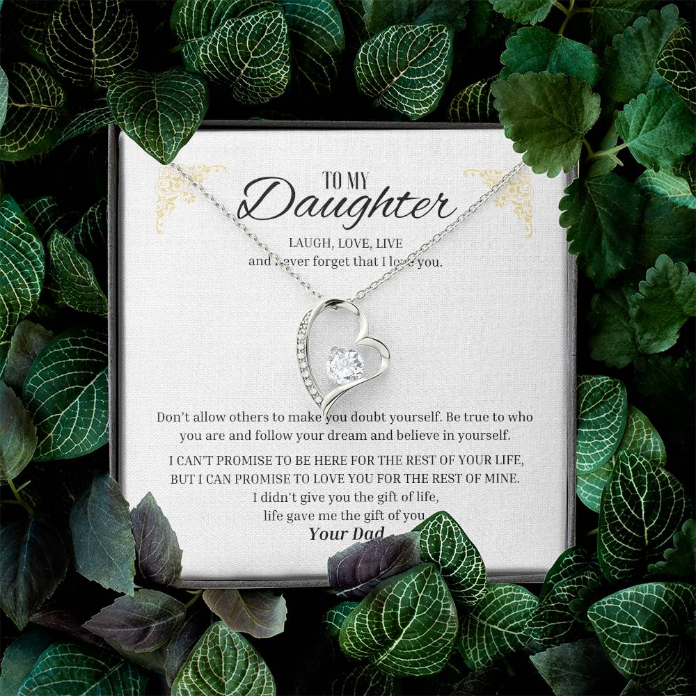 Forever Love "Laugh, Love, Live - From Dad" Necklace