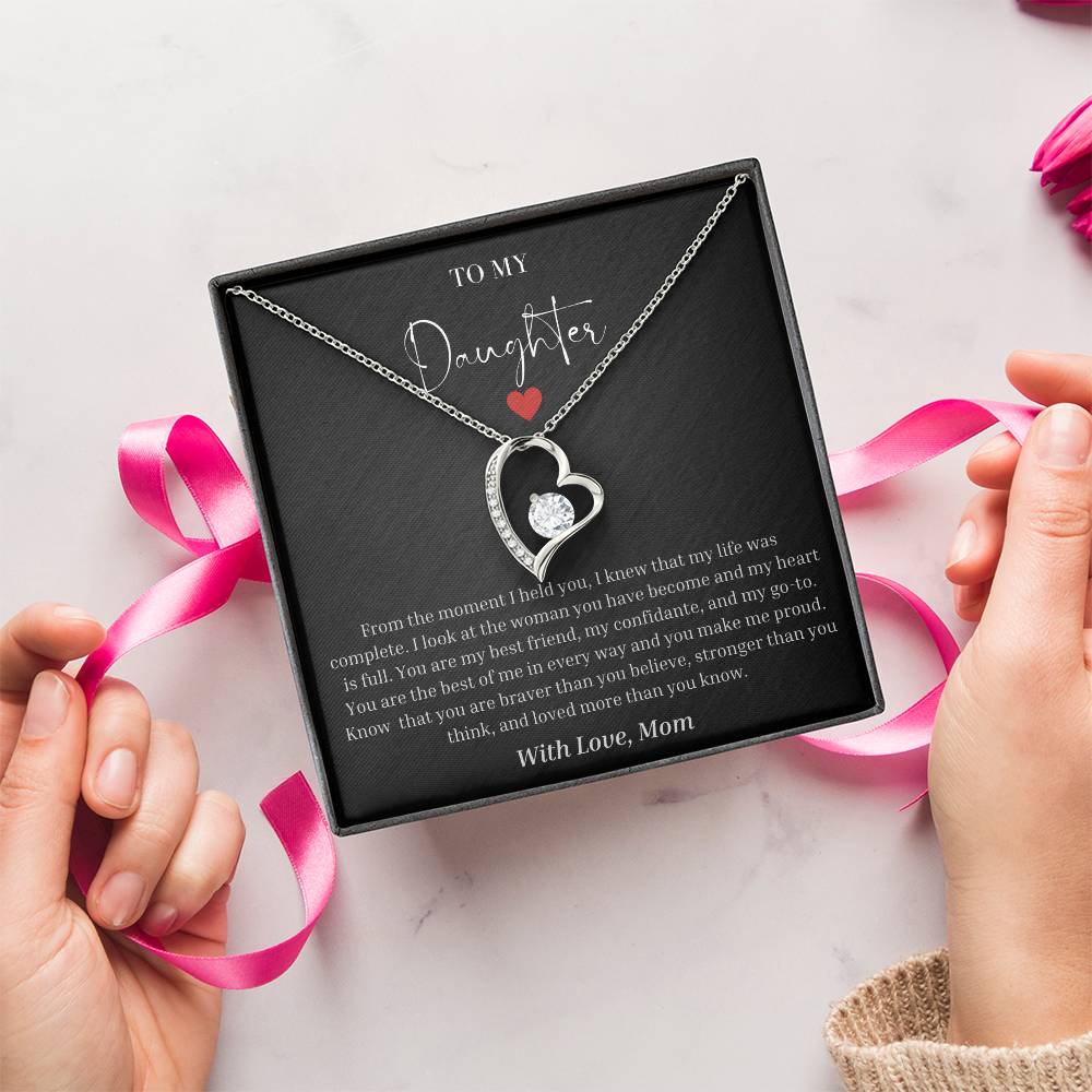 "To My Daughter" Forever Love Necklace