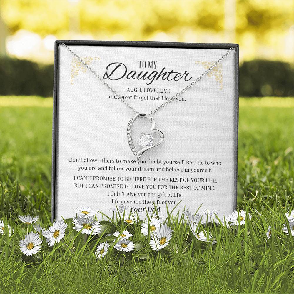 Forever Love "Laugh, Love, Live - From Dad" Necklace