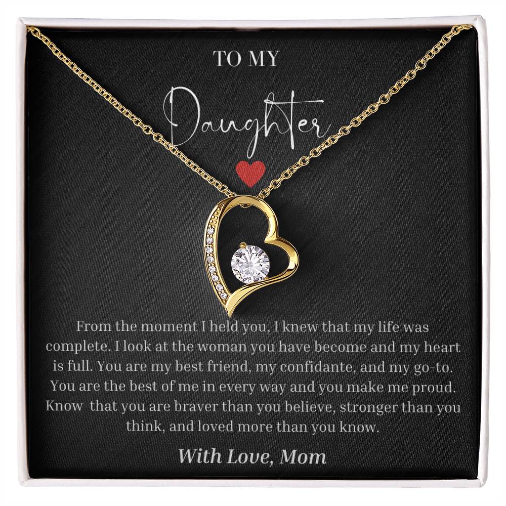 "To My Daughter" Forever Love Necklace