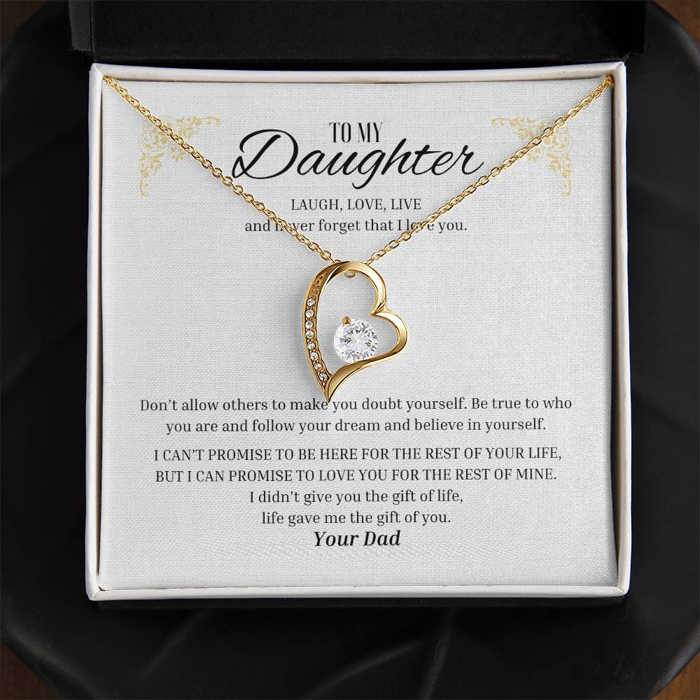 Forever Love "Laugh, Love, Live - From Dad" Necklace