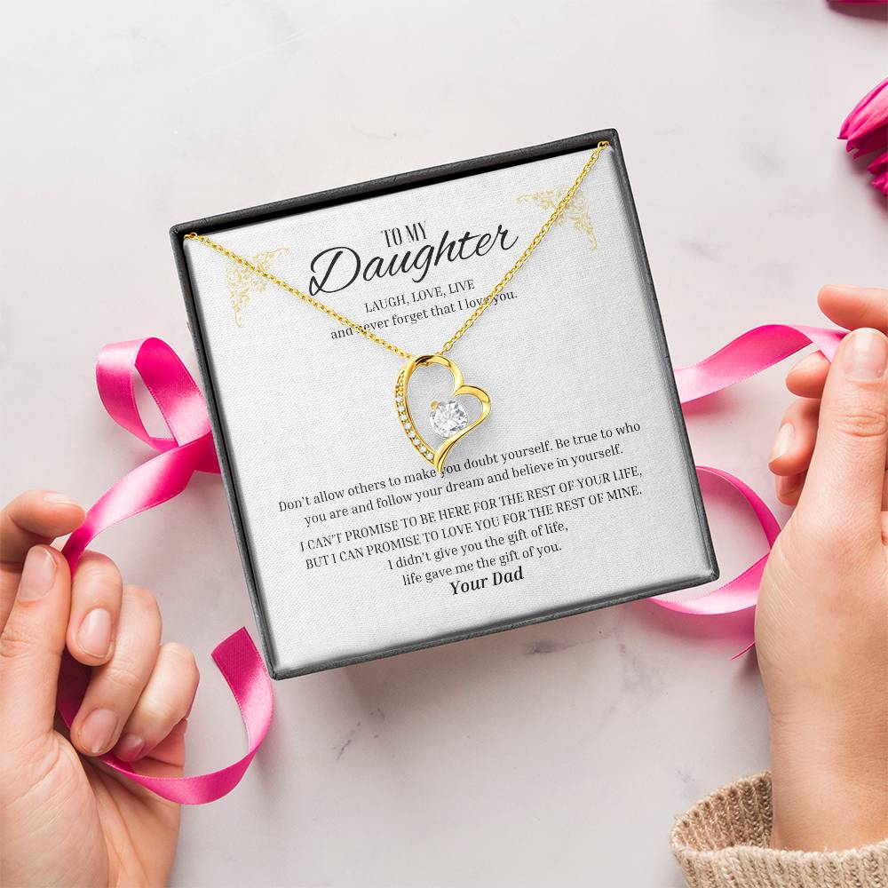 Forever Love "Laugh, Love, Live - From Dad" Necklace