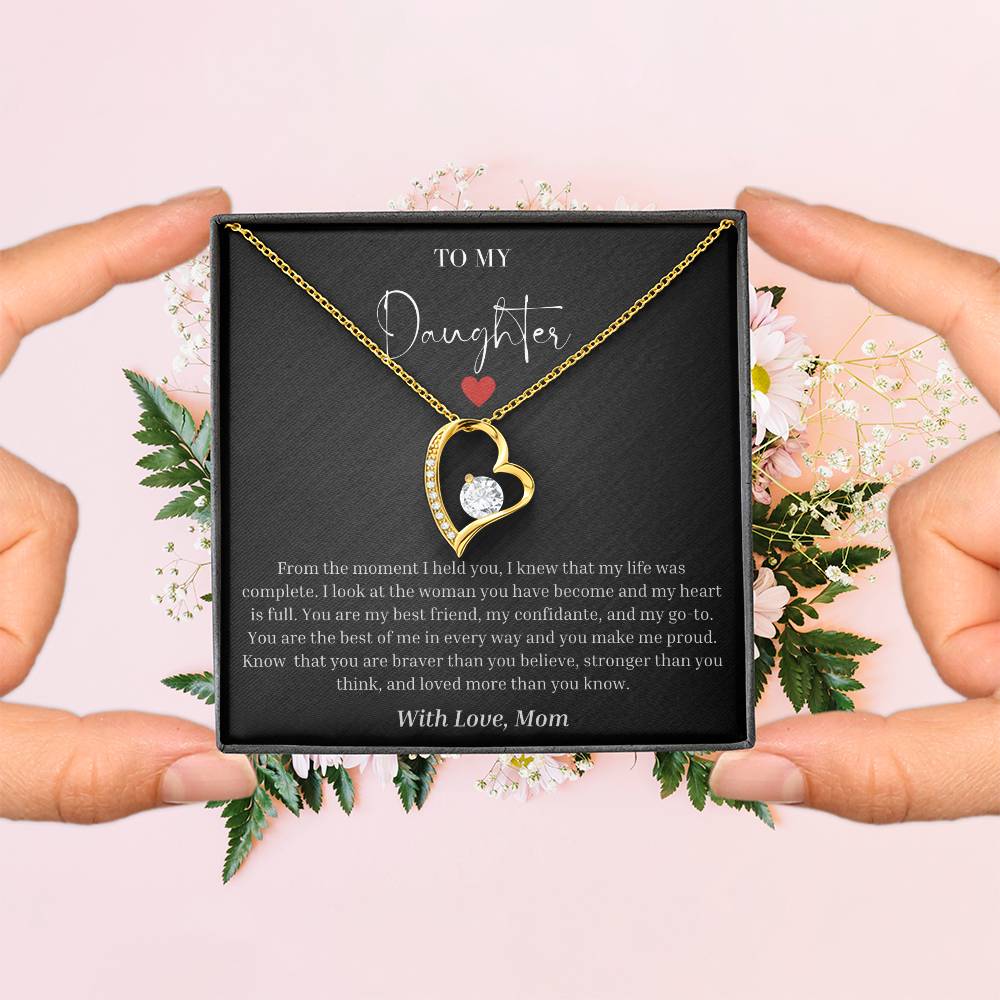 "To My Daughter" Forever Love Necklace