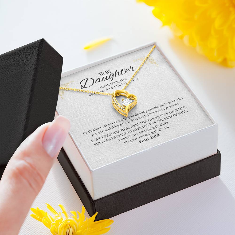 Forever Love "Laugh, Love, Live - From Dad" Necklace